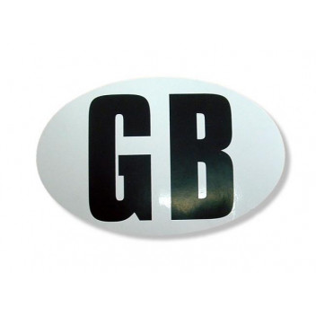 Image for GB Sticker - Large Oval - Self Adhesive