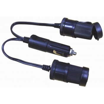 Image for Twin Socket Adaptor-Straight Leads
