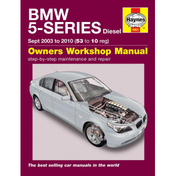 Image for BMW 5 Series Manual (Haynes) Diesel - 03 to 10, 53 to 10 reg (4901)