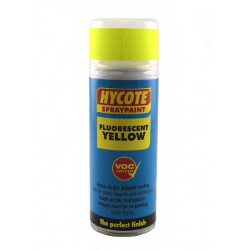 Image for Hycote Saftey Paint Fluorescent Yellow 400 ml