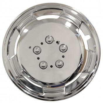 Image for Streetwize 16 Inch Deep Dish Wheel Trims Chrome Effect