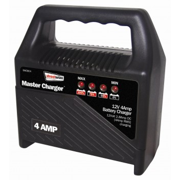 Image for 12 V 4 Amp Battery Charger Compact Plastic Case