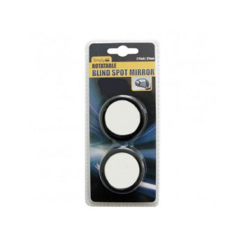 Image for Rotatable Black Circular Blind Spot Mirror Pack Of 2