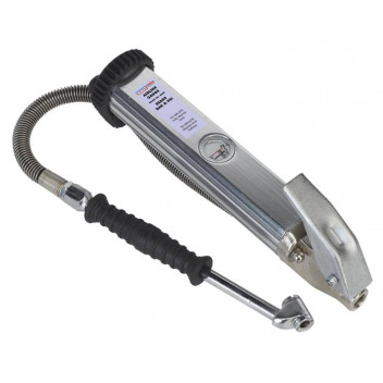 Image for Sealey Tyre Inflator Long Type with Twin Push-On Connector