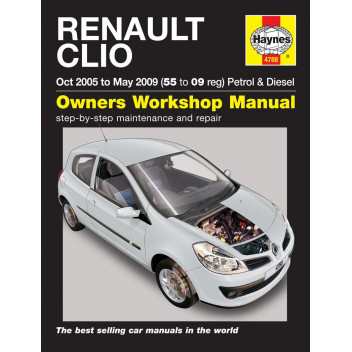 Image for Renault Clio Manual (Hanes) Petrol & Diesel - 05 to 09, 55 to 09 reg (4788)
