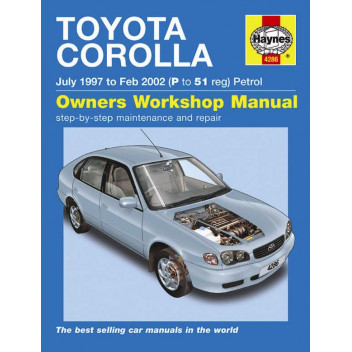 Image for Toyota Corolla Manual (Haynes) Petrol - 97 to 01, P to 51 reg (4286)