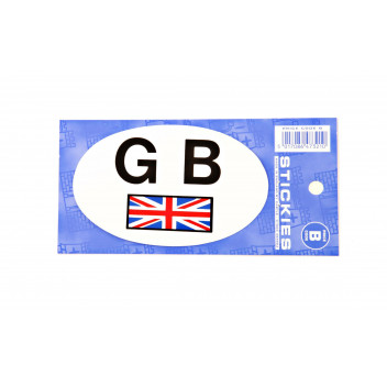 Image for self adhesive gb sticker with union jack