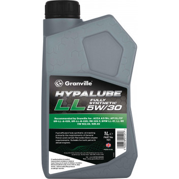 Image for Granville Hypalube Fully Synthetic Engine Oil 5W 30 GM 1 Litre Bottle