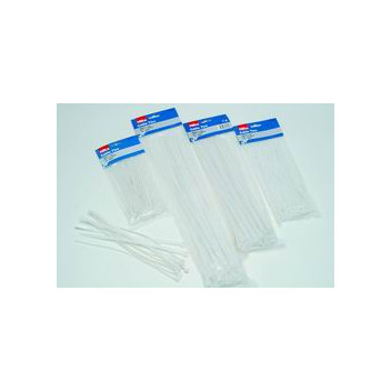 Image for Hilka Cable Ties White 100 x 4.8 x 200 mm