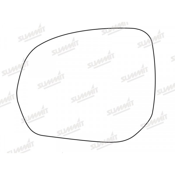 Summit Self Adhesive Mirror Glass Heated Base Plate Peugeot 3008 LHS image