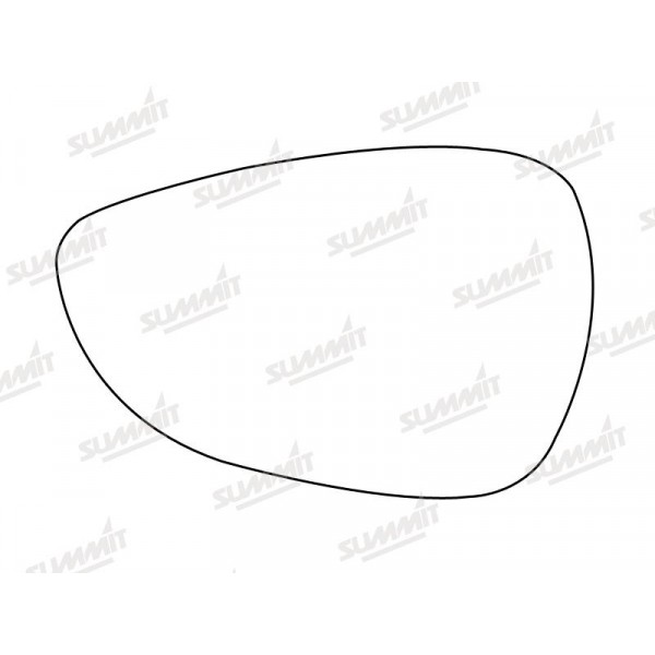 Summit Self Adhesive Mirror Glass - Ford Fiesta 09 On LHS image