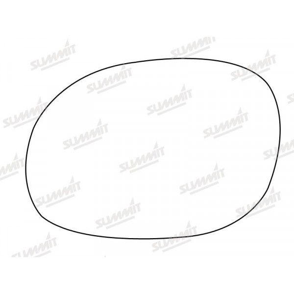 Summit Self Adhesive Mirror GLass Heated Base Plate Peugeot 206 LHS image