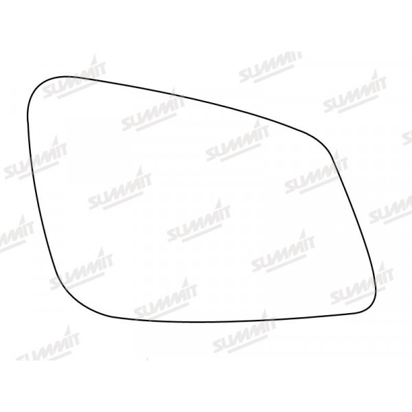 Summit Self Adhesive Mirror Glass Heated Base Plate Blind Spot BMW 1 Series RHS image