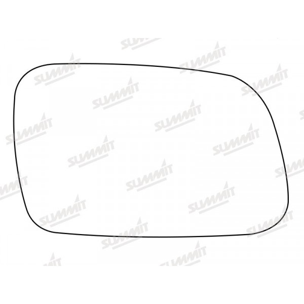 Summit Self Adhesive Mirror Glass Heated Base Plate Blind Spot BMW X3 2009 On LHS image