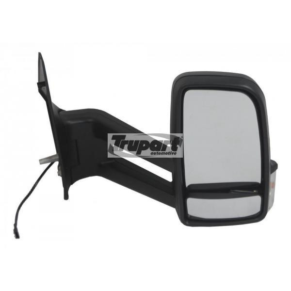 Door Mirror Mercedes Sprinter & VW Crafter 06> Long Arm, Manual, With Indicator Black R/H image